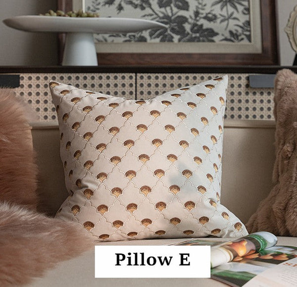 Decorative Pillow Arrangement Ideas for Couch, Modern Decorative Pillows for Bedroom, Embroidered Butterfly Pillow Covers, Large Decorative Throw Pillows for Living Room-Silvia Home Craft