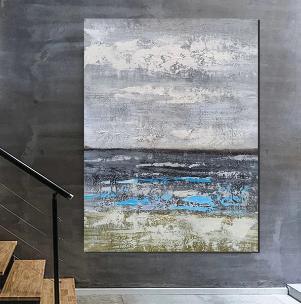 Living Room Acrylic Wall Art Ideas, Buy Art Online, Modern Abstract Paintings, Abstrct Acrylic Paintings, Heavy Texture Canvas Art-Silvia Home Craft
