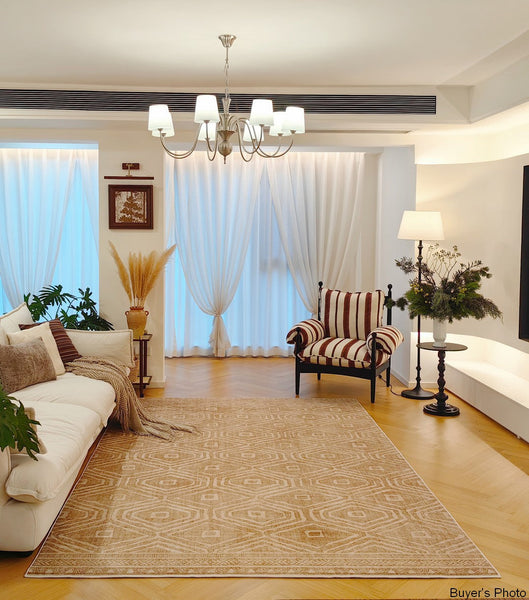 Bedroom Floor Rugs, Geometric Contemporary Rugs for Dining Room, Extra Large Modern Rugs for Living Room, Oversized Modern Rug for Living Room-Silvia Home Craft