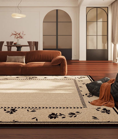 Unique Modern Rugs for Dining Room, Abstract Modern Rugs for Bedroom, Large Modern Rugs for Living Room, Contemporary Geometric Modern Rugs-Silvia Home Craft