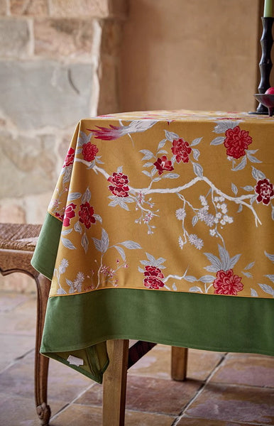 Farmhouse Table Cloth, Dining Room Flower Table Cloths, Large Square Tablecloth for Round Table, Extra Large Rectangular Table Covers for Kitchen-Silvia Home Craft