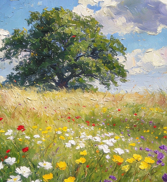 On Canvas Small Paintings, Spring Awakens the Wild, Hand Painted Canvas Art, Small Landscape Paintings, Original Oil Paintings, Small Wall Art Paintings-Silvia Home Craft