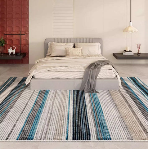 Unique Modern Rugs for Living Room, Abstract Contemporary Rugs for Bedroom, Modern Area Rugs under Sofa, Dining Room Floor Rugs, Modern Carpets for Office-Silvia Home Craft