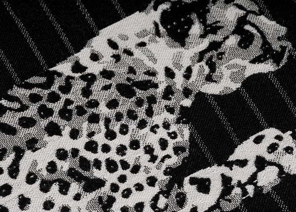 Large Modern Sofa Pillow Cases, Black Decorative Pillow Covers, Cheetah Modern Pillows for Couch, Abstract Decorative Throw Pillows for Living Room-Silvia Home Craft