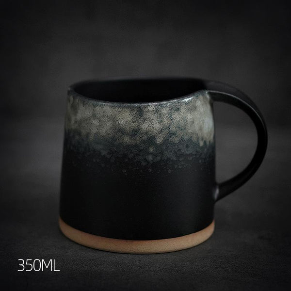 Large Pottery Coffee Cup, Handmade Coffee Cup, Ceramic Coffee Mug, Latte Coffee Cup, Large Tea Cup-Silvia Home Craft