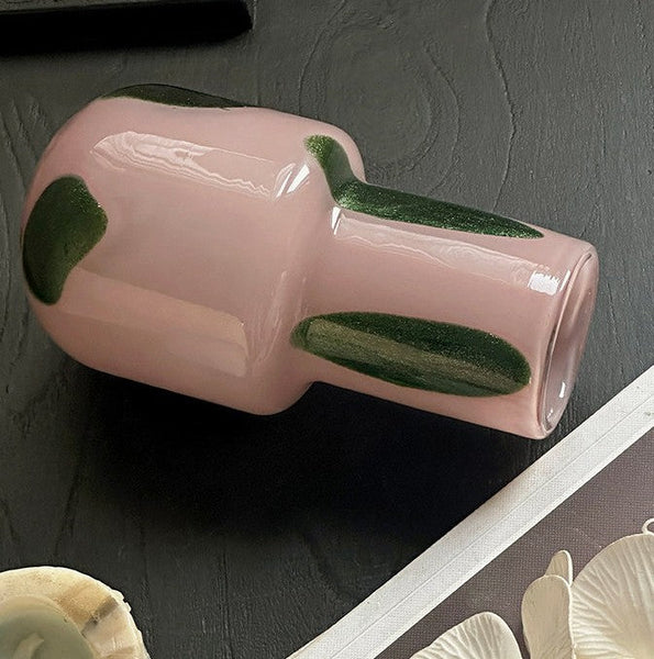 Handmade Glass Bud Vases, Flower Vases on Table, Vintage Small Glass Flower Vases, Water Holding Flower Vases-Silvia Home Craft