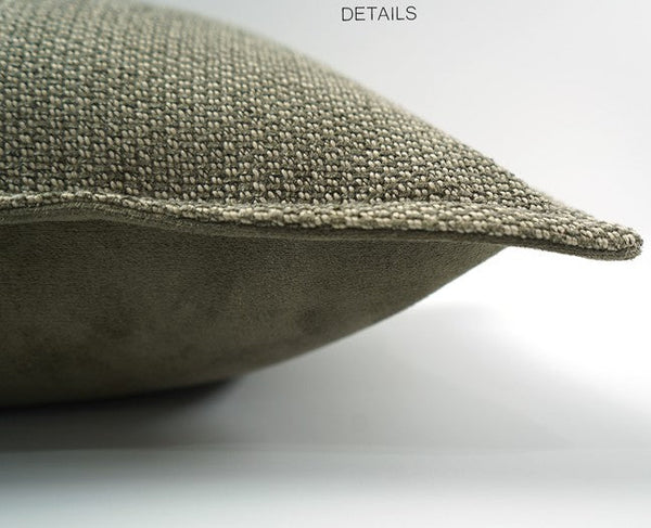 Large Green Square Modern Throw Pillows for Couch, Large Throw Pillow for Interior Design, Contemporary Modern Sofa Pillows, Simple Decorative Throw Pillows-Silvia Home Craft