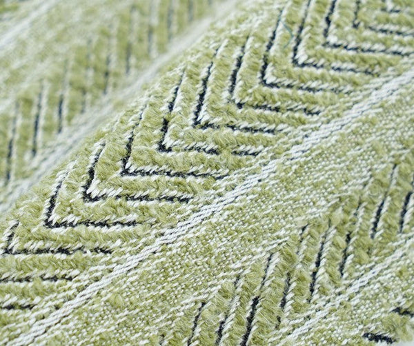 Morocco Green White Modern Sofa Pillows, Large Square Modern Throw Pillows for Couch, Large Decorative Throw Pillows, Simple Throw Pillow for Interior Design-Silvia Home Craft