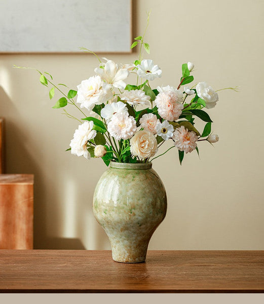Flower Vases on Table, Centerpiece Ceramic Bud Vases, Porcelain Flower Vases, Handmade Water Holding Flower Vase-Silvia Home Craft