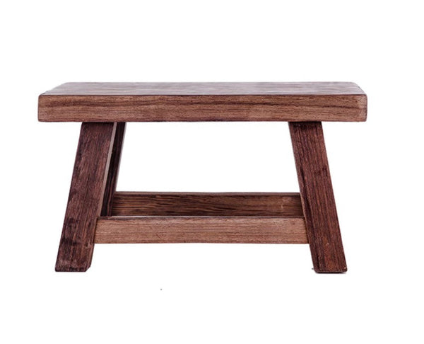 Shoe-changing Stool, Solid Wood low Stool, Wenge Wood Stool, Children's Wooden Stool, Sofa Stool, Dining Table Stool-Silvia Home Craft