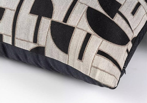 Geometric Contemporary Pillows, Abstract Decorative Throw Pillows, Square Modern Throw Pillows for Couch, Large Simple Throw Pillow for Interior Design-Silvia Home Craft