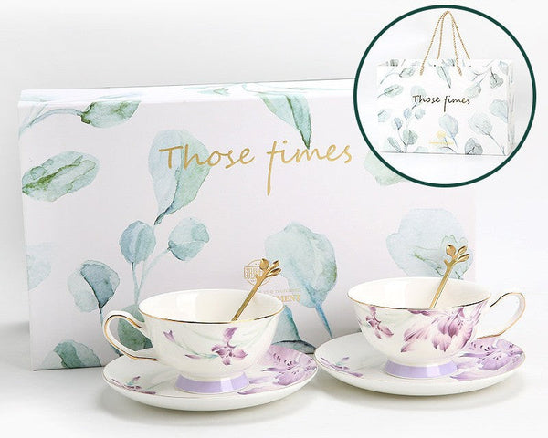 Elegant Coffee Cup, Porcelain Coffee Cup, Ceramic Tea Cup Set, Luxury Tea Cup with Saucer, Porcelain Tea cups, British Tea Cup Set, Afternoon Tea Cup with Saucer Set-Silvia Home Craft