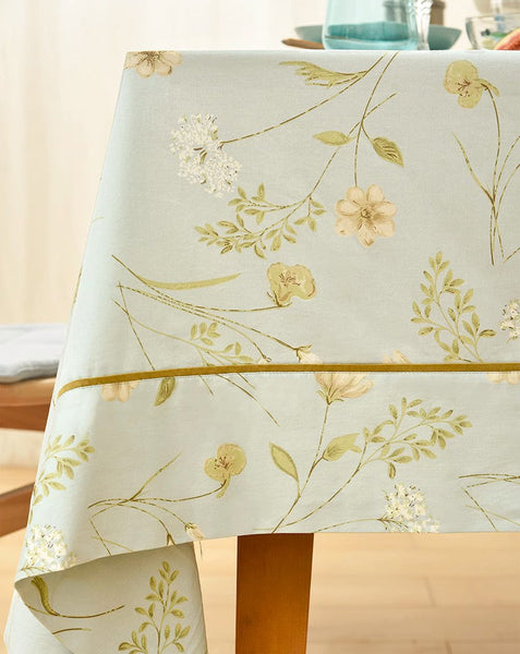 Farmhouse Table Cloth, Wedding Tablecloth, Large Rectangle Tablecloth for Dining Room Table, Rectangular Table Covers for Kitchen, Square Tablecloth for Coffee Table-Silvia Home Craft