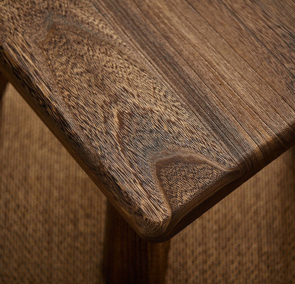 Dining Table Stool, Shoe-changing Stool, Solid Wood low Stool, Paulownia Wood Stool, Children's Wooden Stool, Sofa Stool-Silvia Home Craft