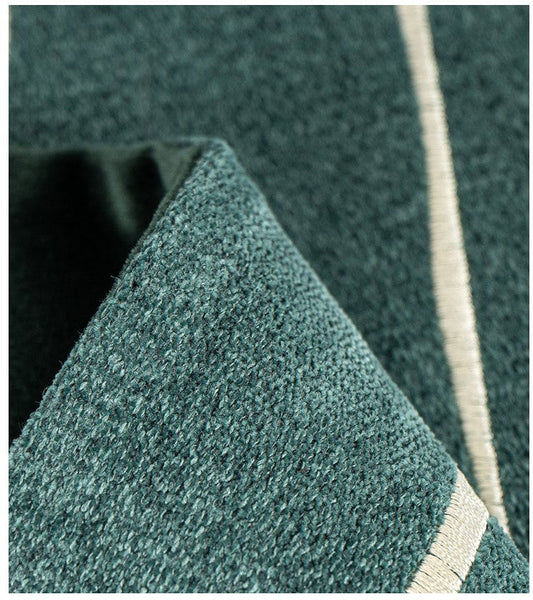 Abstract Green Decorative Throw Pillows, Geometric Square Modern Throw Pillows for Couch, Large Contemporary Throw Pillow for Interior Design-Silvia Home Craft