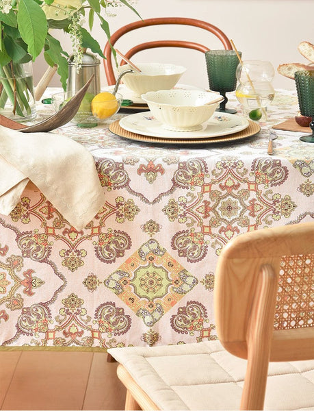 Large Rectangle Tablecloth for Dining Room Table, Rectangular Table Covers for Kitchen, Square Tablecloth for Coffee Table, Farmhouse Table Cloth, Wedding Tablecloth-Silvia Home Craft