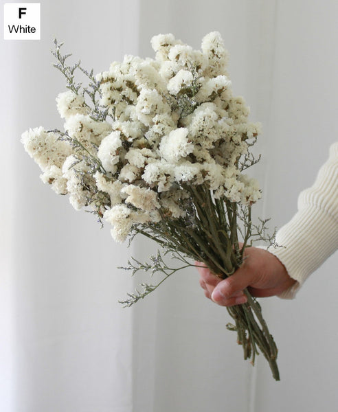 A Bunch Dried Myosotis Flowers with Limoniums, Dried Flowers, Flower Bunches, Dried Floral-Silvia Home Craft