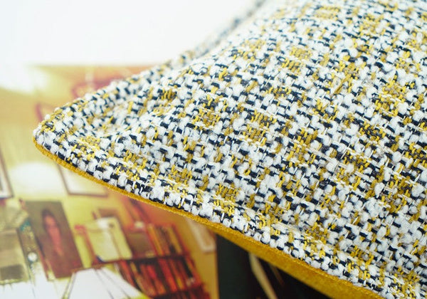 Contemporary Modern Sofa Pillows, Large Yellow Decorative Throw Pillows, Large Square Modern Throw Pillows for Couch, Simple Throw Pillow for Interior Design-Silvia Home Craft