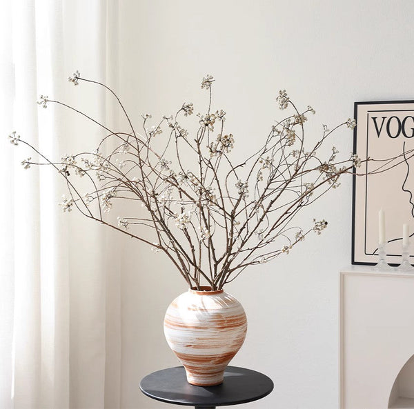 Dried Long Twigs, Dried Chinese Tallow Tree Twigs, Natural Decorations, Flower Arrangement, Handmade Artificial Flower, Natural Dried Branches-Silvia Home Craft
