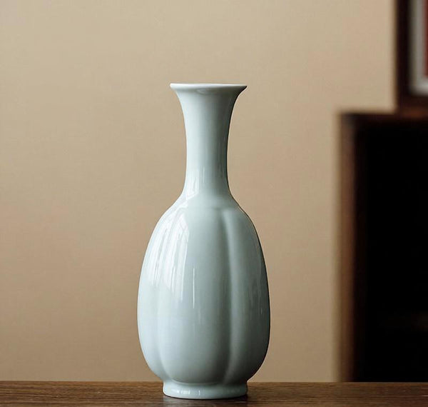 Ceramic Bud Vases, Handmade Water Holding Flower Vase, Small Flower Vases on Table, Rustic Porcelain Flower Vases-Silvia Home Craft