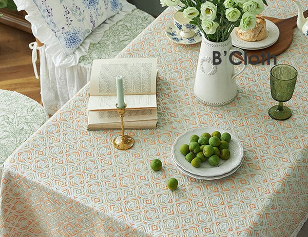 Modern Tablecloth for Home Decoration, Large Square Tablecloth for Round Table, Extra Large Rectangle Tablecloth for Dining Room Table-Silvia Home Craft