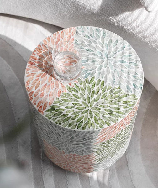 Unique Small End Table, Contemporary Small Sofa Side Table, Portable Casual Side Table, Creative Coffee Table, Shell Small Side Table-Silvia Home Craft