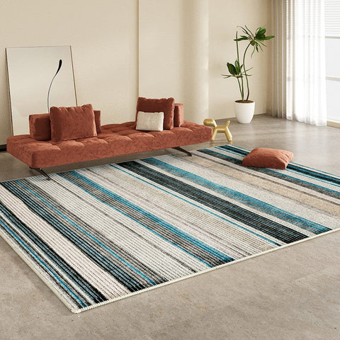 Abstract Contemporary Rugs for Bedroom, Modern Rugs for Living Room, Modern Area Rugs under Sofa, Dining Room Floor Rugs, Modern Carpets for Office-Silvia Home Craft