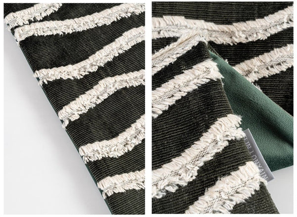 Large Simple Throw Pillow for Bedroom, Contemporary Pillows, Abstract Decorative Throw Pillows, Green Square Modern Throw Pillows for Couch-Silvia Home Craft