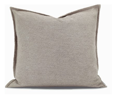 Large Square Modern Throw Pillows for Couch, Large Brown Throw Pillow for Interior Design, Contemporary Modern Sofa Pillows, Simple Decorative Throw Pillows-Silvia Home Craft