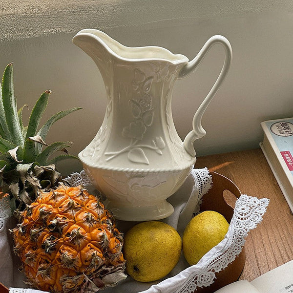 Ceramic Bud Vases, Small Flower Vases on Table, Rustic Porcelain Flower Vases, Handmade Water Holding Flower Vases-Silvia Home Craft