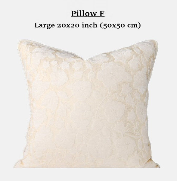 Decorative Pillow Arrangement Ideas, Modern Decorative Cushion Covers, Decorative Throw Pillows for Bed, Living Room Decorative Pillows, Large Decorative Pillows for Interior Design-Silvia Home Craft