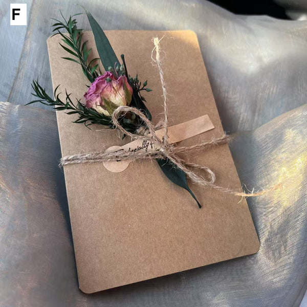 Creative Birthday Greeting Card, Wedding Greeting Card, Unique Anniversary Greeting Card, Beautiful Valentine's Day Greeting Card, Original Handmade Dried Flower Greeting Cards-Silvia Home Craft