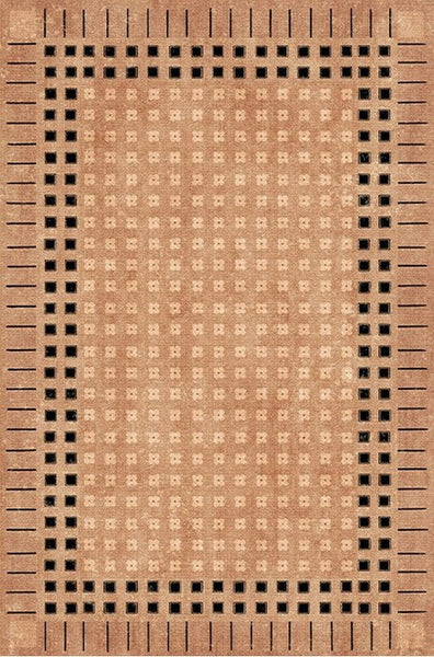 Modern Rug for Living Room, Brown Modern Carpets for Office, Geometric Contemporary Rugs for Dining Room, Bedroom Floor Carpets-Silvia Home Craft