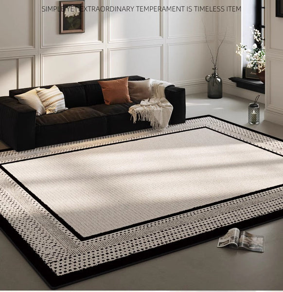 Dining Room Geometric Area Rugs, Contemporary Modern Rugs for Office, Bedroom Modern Rugs, Large Modern Rugs for Living Room-Silvia Home Craft