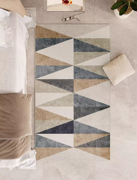 Large Modern Rugs for Bedroom, Modern Rugs for Dining Room, Simple Large Modern Rugs for Living Room, Abstract Geometric Modern Rugs-Silvia Home Craft