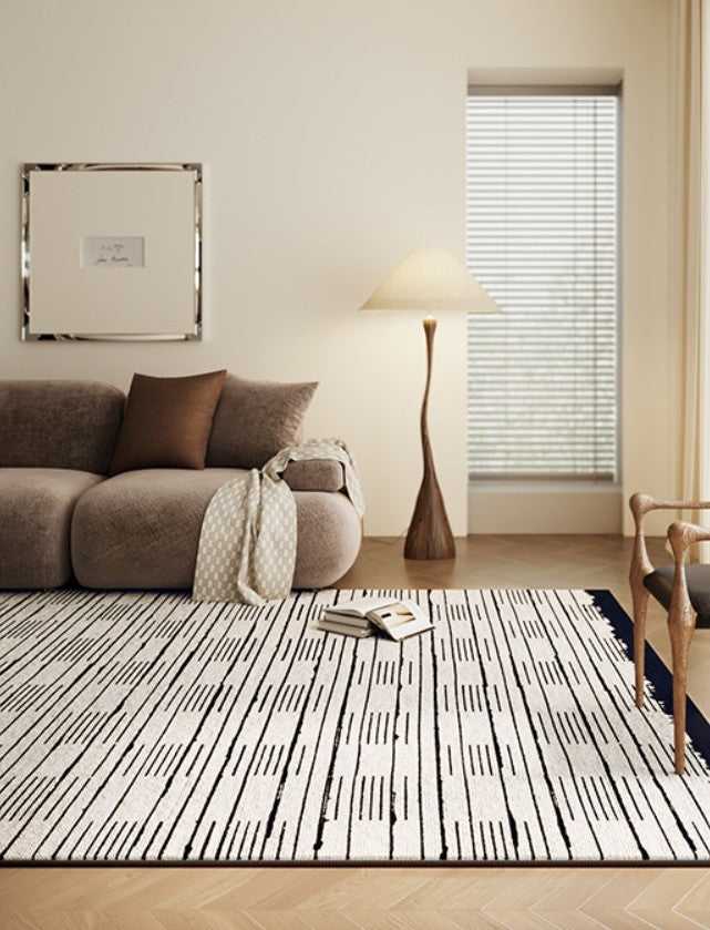 Simple Modern Rugs for Dining Room, Bedroom Modern Rugs, Living Room Contemporary Modern Rugs, Large Abstract Geometric Modern Rugs-Silvia Home Craft