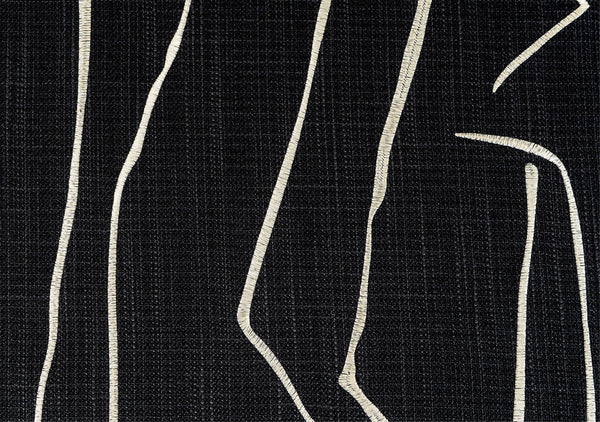 Geometric Square Modern Throw Pillows for Couch, Abstract Black Decorative Throw Pillows, Large Contemporary Throw Pillow for Interior Design-Silvia Home Craft