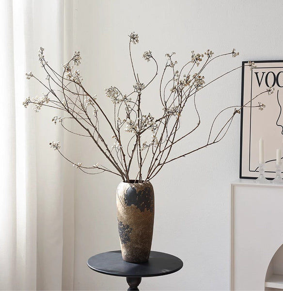 Dried Chinese Tallow Tree Twigs, Natural Decorations, 30 Inch Dried Long Twigs, Flower Arrangement, Handmade Artificial Flower, Natural Dried Branches-Silvia Home Craft