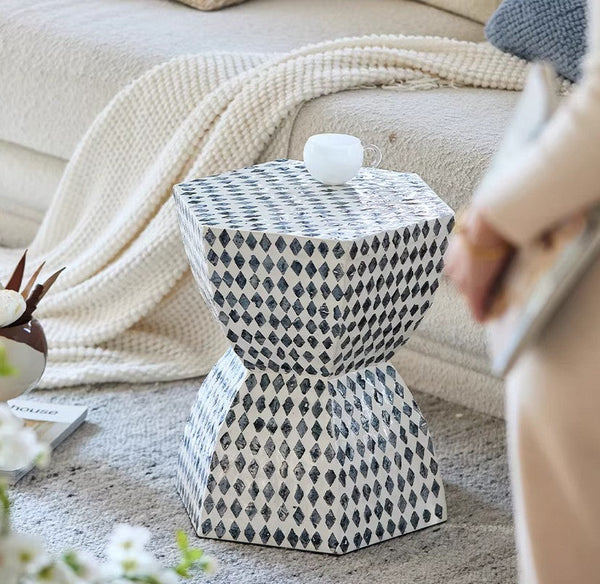 Small End Table, Modern Side Table, Bedside Small Side Table, Contemporary Bedside Table, Shell Small Sofa Side Table, Portable Casual Side Table, Creative Coffee Table, Contemporary Side Table