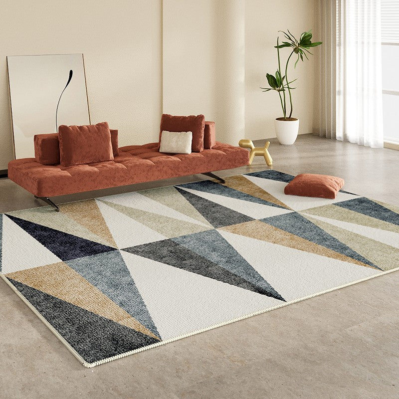 Large Modern Rugs for Bedroom, Modern Rugs for Dining Room, Simple Large Modern Rugs for Living Room, Abstract Geometric Modern Rugs-Silvia Home Craft