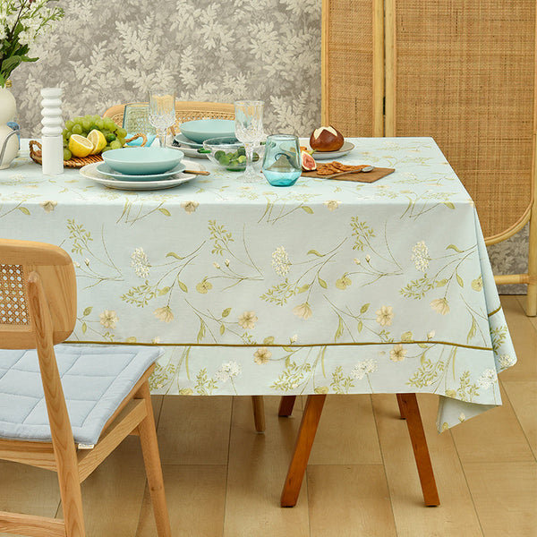 Farmhouse Table Cloth, Wedding Tablecloth, Large Rectangle Tablecloth for Dining Room Table, Rectangular Table Covers for Kitchen, Square Tablecloth for Coffee Table-Silvia Home Craft