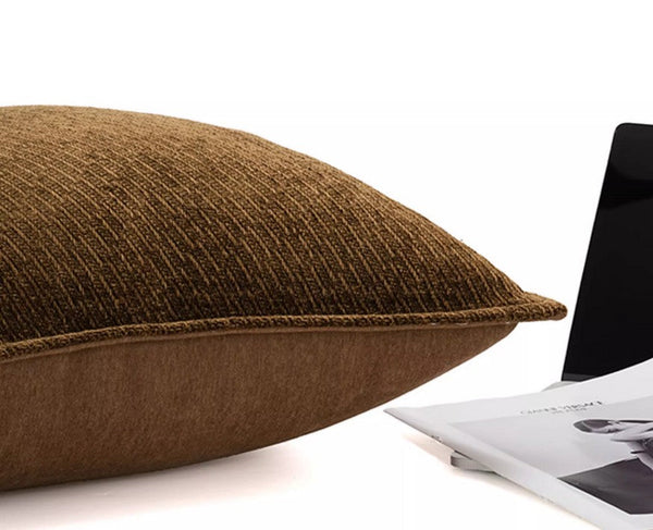 Large Brown Modern Throw Pillows for Couch, Contemporary Modern Sofa Pillows for Bedroom, Simple Decorative Throw Pillows, Large Throw Pillow for Interior Design-Silvia Home Craft