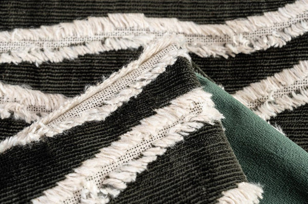 Large Simple Throw Pillow for Bedroom, Contemporary Pillows, Abstract Decorative Throw Pillows, Green Square Modern Throw Pillows for Couch-Silvia Home Craft