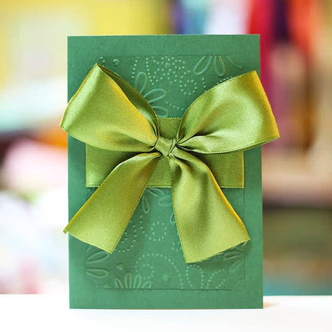 Beautiful Valentine's Day Greeting Card, Creative Birthday Greeting Card, Bowknot Greeting Cards, Original Handmade Wedding Greeting Card, Unique Anniversary Greeting Card to Lovers-Silvia Home Craft