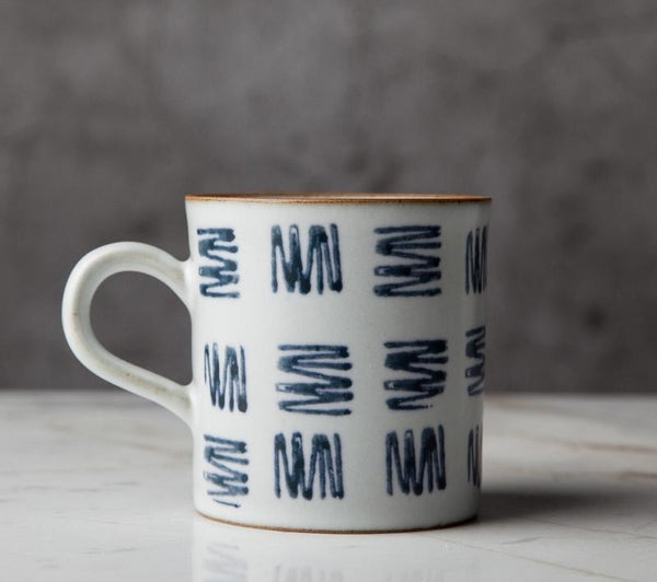 Cappuccino Coffee Mug, Handmade Pottery Coffee Cup, 10 oz Large Capacity Coffee Cup, Pottery Tea Cup-Silvia Home Craft