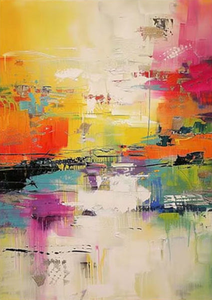 Hand Painted Acrylic Painting, Acrylic Painting for Living Room, Extra Large Wall Art Painting, Modern Contemporary Abstract Artwork, Buy Paintings Online-Silvia Home Craft