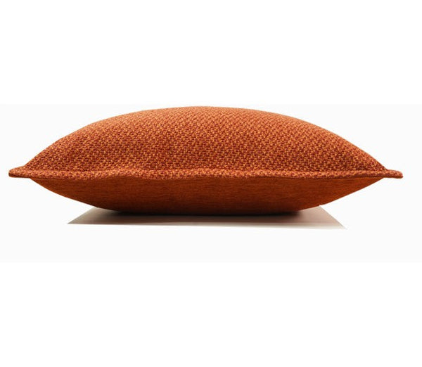 Orange Square Modern Throw Pillows for Couch, Large Contemporary Modern Sofa Pillows, Simple Decorative Throw Pillows, Large Throw Pillow for Interior Design-Silvia Home Craft