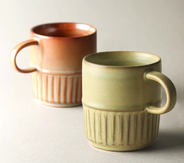 Handmade Ceramic Coffee Mug, Large Capacity Coffee Cup, Large Pottery Coffee Cup, Large Tea Cup-Silvia Home Craft