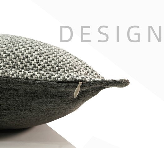 Simple Decorative Throw Pillows, Large Throw Pillow for Interior Design, Large Gray Square Modern Throw Pillows for Couch, Contemporary Modern Sofa Pillows-Silvia Home Craft