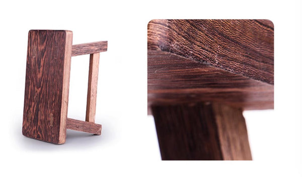 Shoe-changing Stool, Solid Wood low Stool, Wenge Wood Stool, Children's Wooden Stool, Sofa Stool, Dining Table Stool-Silvia Home Craft